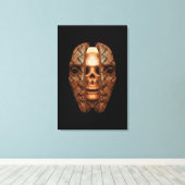 スカル内：内部の複雑さを明らかにする キャンバスプリント (インサイチュ (ウッドフロア))