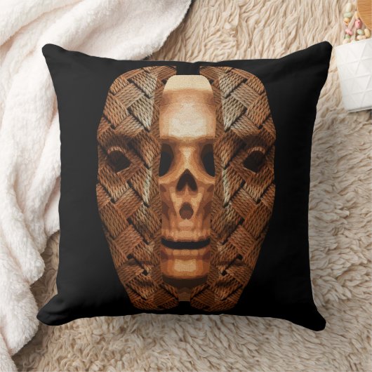 スカル内：内部の複雑さを明らかにする クッション (ブランケット)