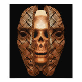 スカル内：内部の複雑さを明らかにする フォトプリント           