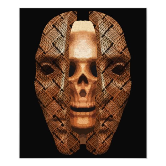 スカル内：内部の複雑さを明らかにする フォトプリント            (正面)