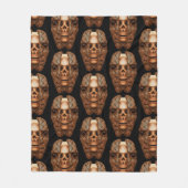 スカル内：内部の複雑さを明らかにする フリースブランケット (正面)