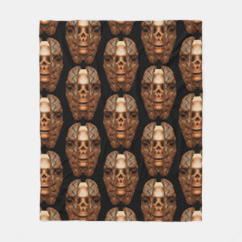 スカル内：内部の複雑さを明らかにする フリースブランケット