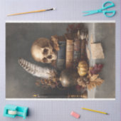 スカル分離で暗いアカデミズムの静止生活 薄葉紙 (クラフト)