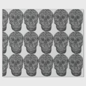 スカル包装紙 ラッピングペーパー (フラット)