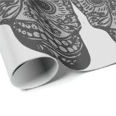 スカル包装紙 ラッピングペーパー (ロールコーナー)