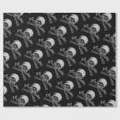 スカル十字骨クラシック ラッピングペーパー (フラット)