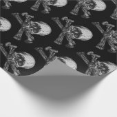 スカル十字骨クラシック ラッピングペーパー (角)