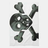 スカル十字骨 キッチンタオル (縦)