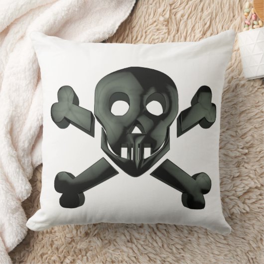 スカル十字骨 クッション (ブランケット)