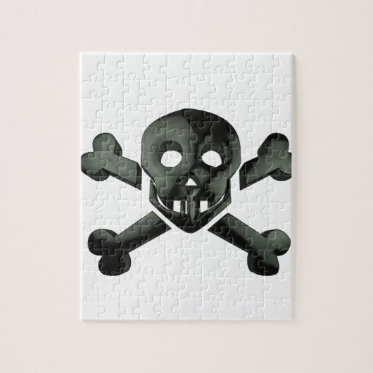 スカル十字骨 ジグソーパズル (縦)