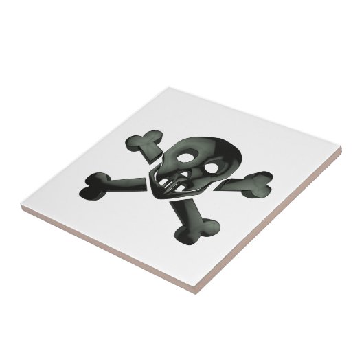 スカル十字骨 タイル (側面)