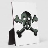 スカル十字骨 フォトプラーク (側面)