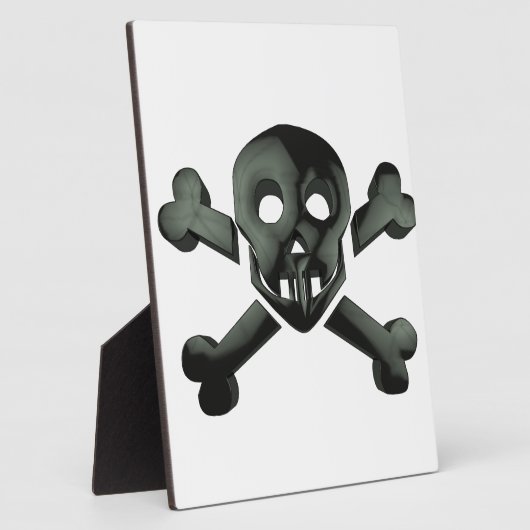 スカル十字骨 フォトプラーク (側面)