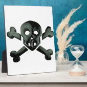 スカル十字骨 フォトプラーク (側面)