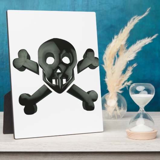 スカル十字骨 フォトプラーク (側面)