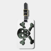 スカル十字骨 ラゲッジタグ (正面縦)