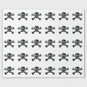 スカル十字骨 ラッピングペーパー (フラット)