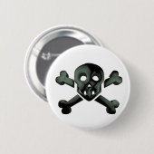 スカル十字骨 缶バッジ (正面&裏面)