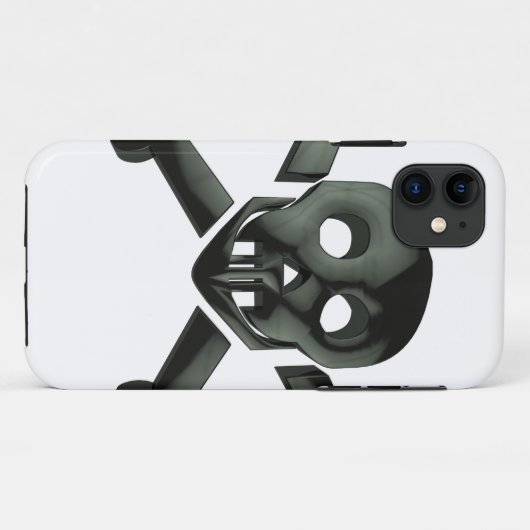 スカル十字骨 Case-Mate iPhoneケース (裏面(横))