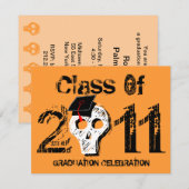 スカル卒業クラス2011招待状1 招待状 (正面/裏面)