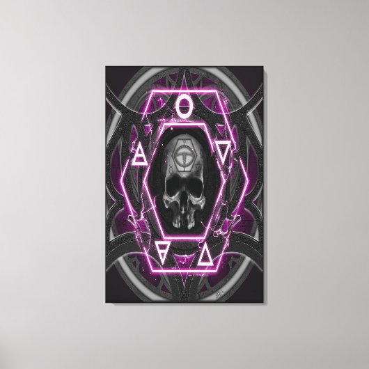 スカル印 キャンバスプリント (正面)