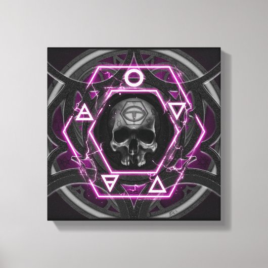 スカル印 キャンバスプリント (正面)