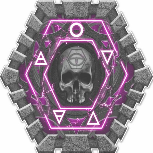 スカル印 シール (正面)