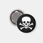 スカル及びクロスボーン磁石 マグネット (正面/裏面)