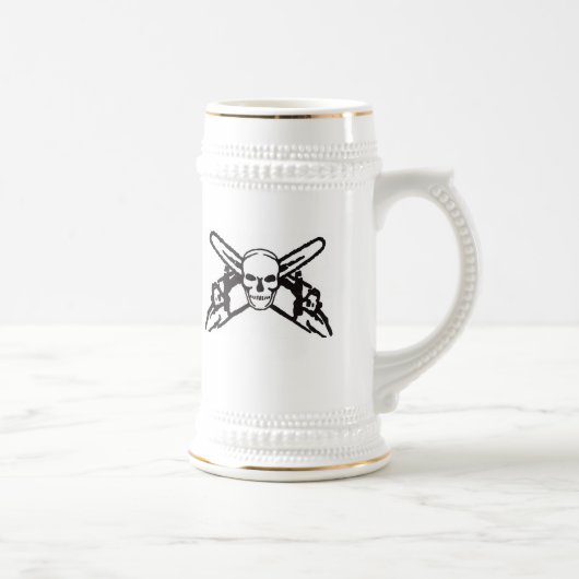 スカル及びチェーンソー ビールジョッキ (右)