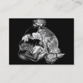 スカル及びバラの名刺 名刺 (裏面)