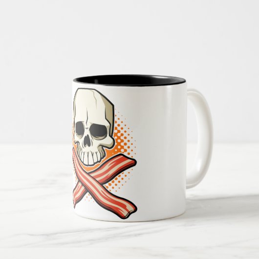 スカル及びベーコンのTwo_Toneのマグ ツートーンマグカップ (正面右)