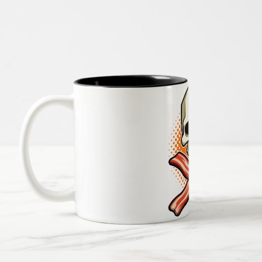 スカル及びベーコンのTwo_Toneのマグ ツートーンマグカップ (左)