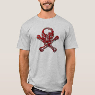 スカル及び十字の骨 Tシャツ