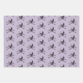 スカル及び石骨海賊ラッピング紙シート ラッピングペーパーシート (正面3)