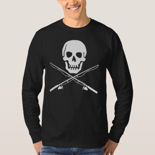 スカル及び背骨 Tシャツ (正面)