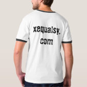 スカル及び銃のロゴ Tシャツ (裏面)