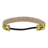 スカル及び骨が交差した図形パターン アスレチックヘッドバンド (裏面)