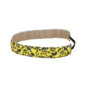 スカル及び骨が交差した図形パターン アスレチックヘッドバンド (右)