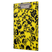 スカル及び骨が交差した図形パターン クリップボード (左)