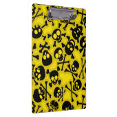 スカル及び骨が交差した図形パターン クリップボード (右)