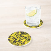 スカル及び骨が交差した図形パターン コースター (側面)