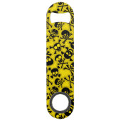 スカル及び骨が交差した図形パターン スピード栓抜き (裏面)