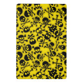 スカル及び骨が交差した図形パターン ミニクリップボード (裏面)