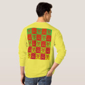 スカル及び骨が交差した図形 Tシャツ (裏面フル)