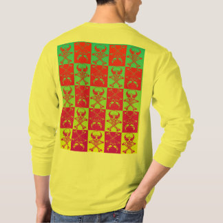 スカル及び骨が交差した図形 Tシャツ