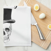 スカル台所用タオル キッチンタオル (四つ折り)