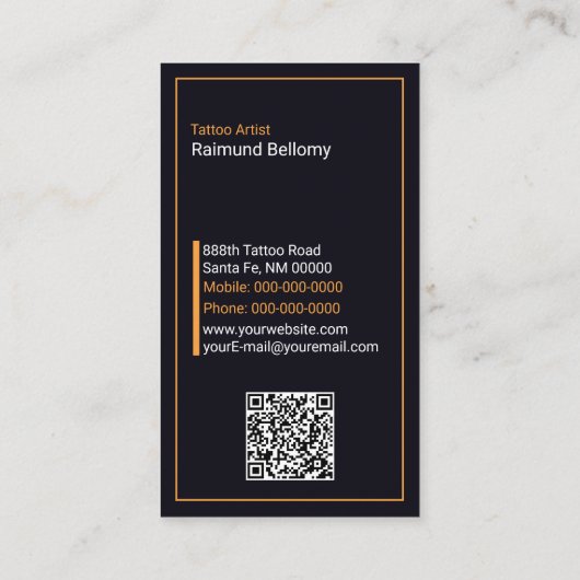 スカル名刺 名刺 (裏面)