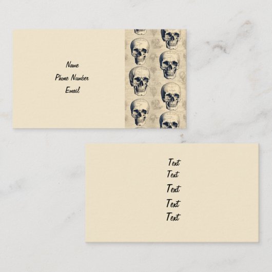 スカル名刺 名刺 (正面/裏面)