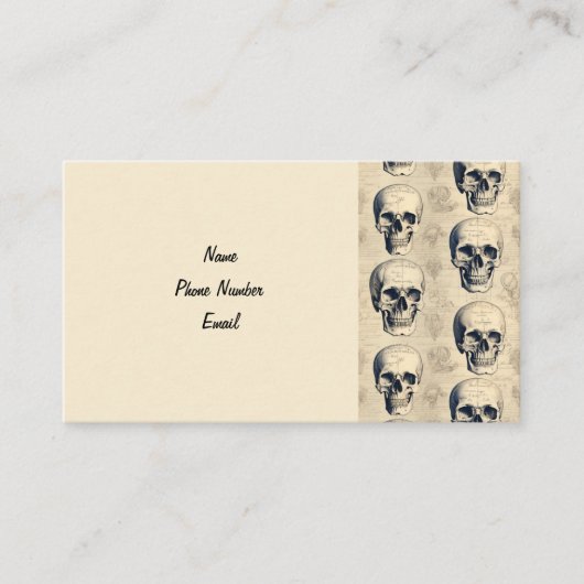 スカル名刺 名刺 (正面)