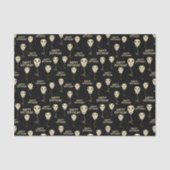 スカル型バルーンゴシックハッピーバースデー 薄葉紙 (正面)